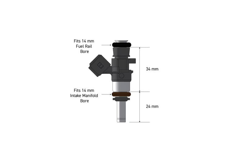 Haltech Bosch 980cc injectors - Flowmatched set of 4 (0280158040)