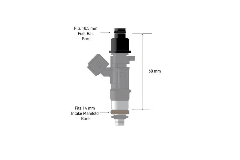 Haltech Fuel Injector Adapter - 10.5mm Nissan RB26DETT GTR