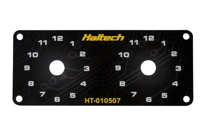 Haltech Dual Switch Panel Only - Includes Yellow Knob