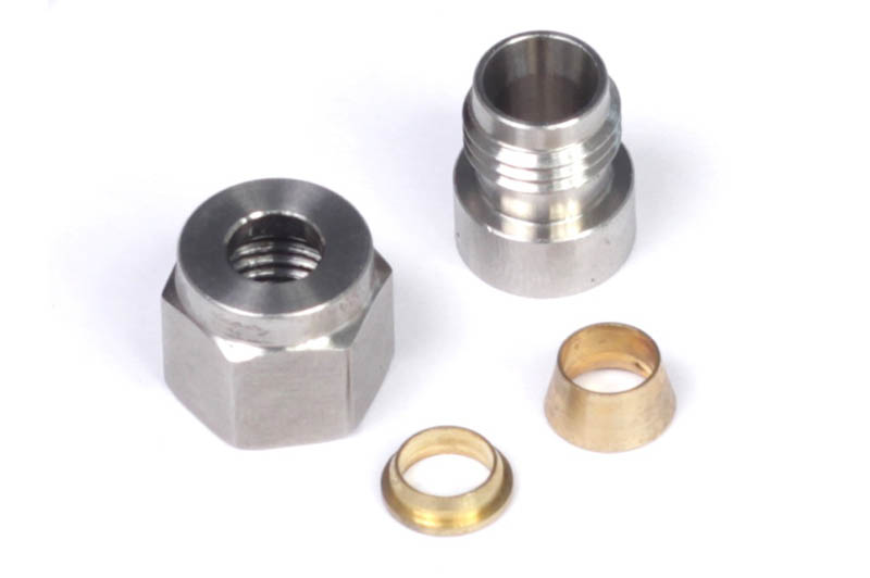 Haltech 1/4" Stainless Steel Weld-on Kit - Inc Nut And Ferrule