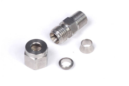 Haltech 1/4" Stainless Compression Fitting Kit - 1/8" NPT Thread