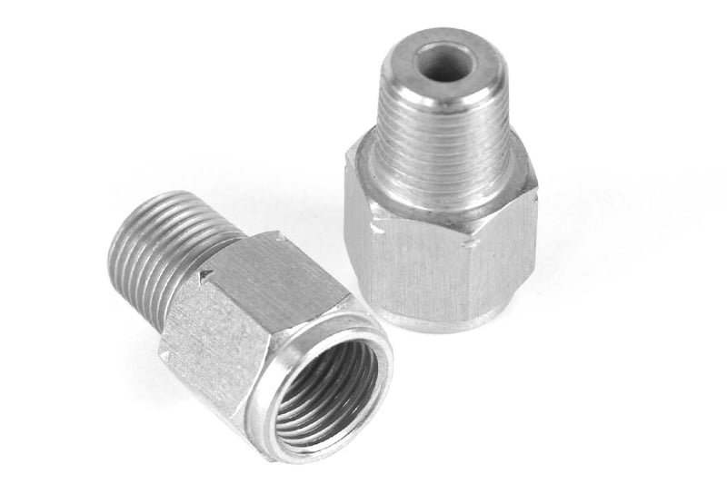 Haltech M10 X 1.0 To 1/8 BSPT Adaptor - Stainless Steel