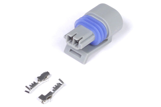 Haltech Plug And Pins Only - Delphi 2 Pin GM Style Air Temp (Grey)