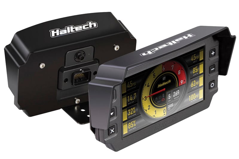 Haltech IC-7 Mounting Bracket With Integrated Visor