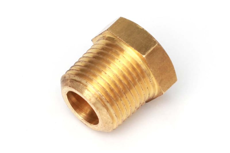 Haltech Adaptor - Brass 1/8"NPTF To 3/8"NPTF