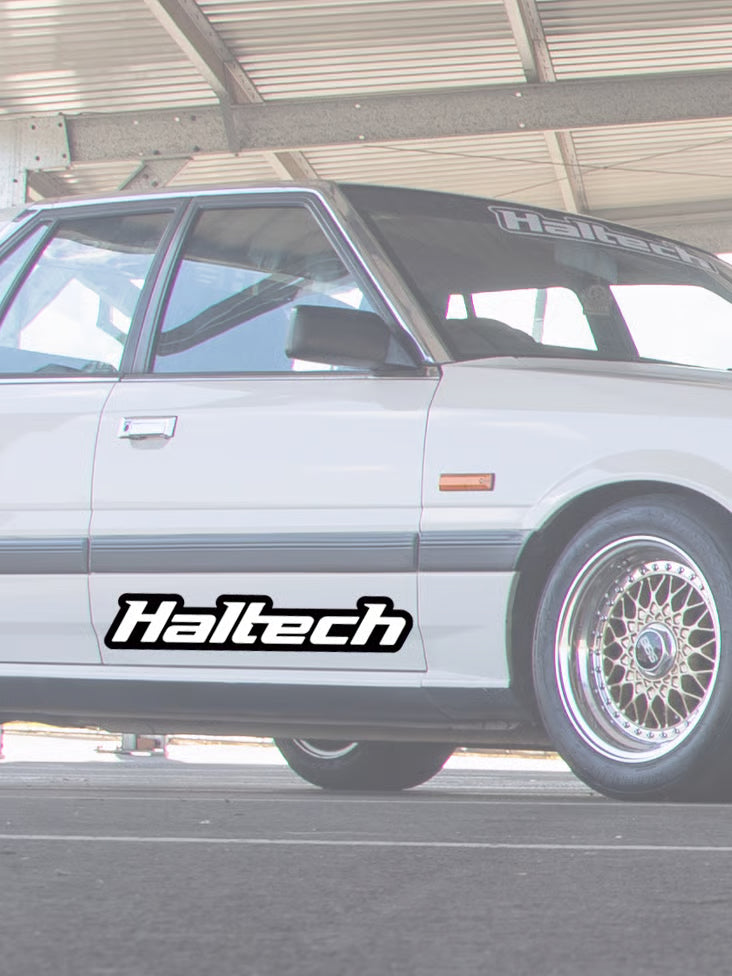 Haltech Sticker 600mm - Black & White Size: 600mm (24")