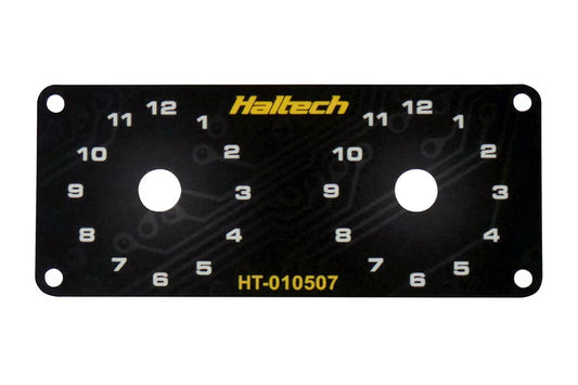 Haltech Dual Switch Panel Only - includes Yellow knob
