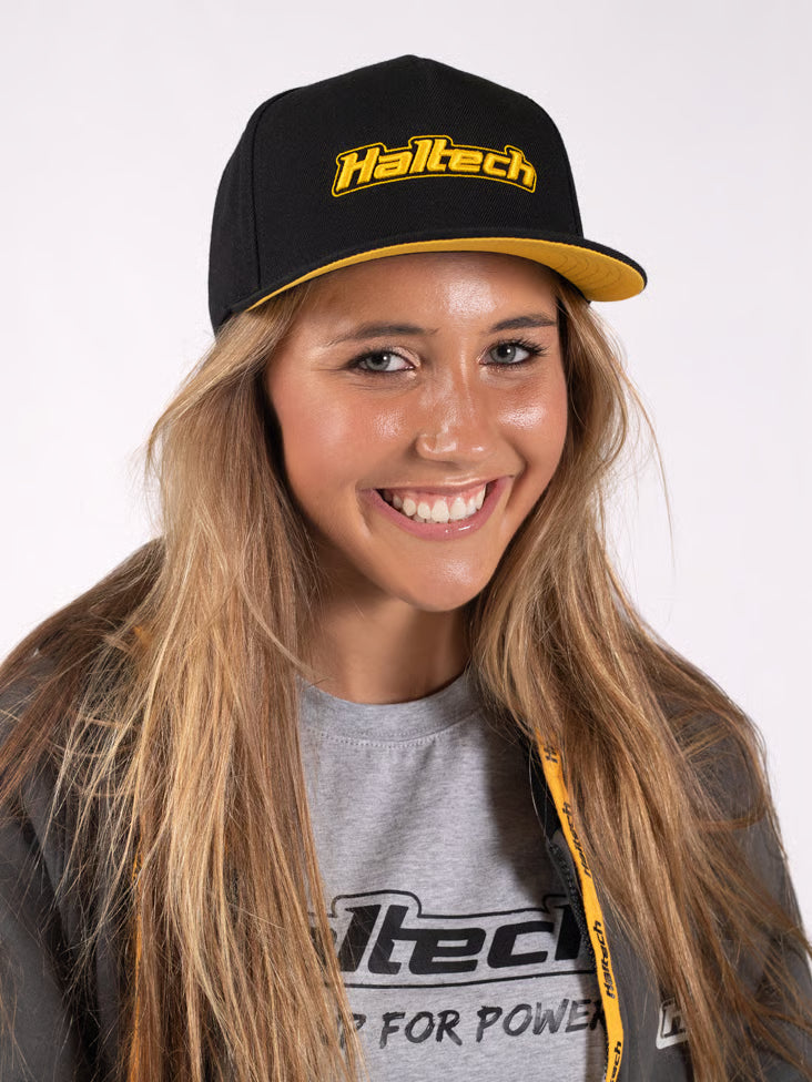 Haltech Snapback Cap - Black & Yellow
