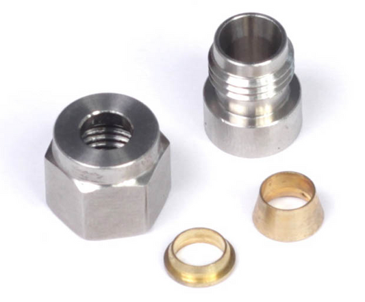 Haltech 1/4" Stainless Steel Weld-on Kit - inc Nut and Ferrule