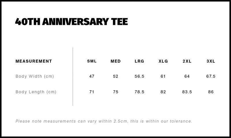 Haltech 40th Anniversary T-Shirt - S
