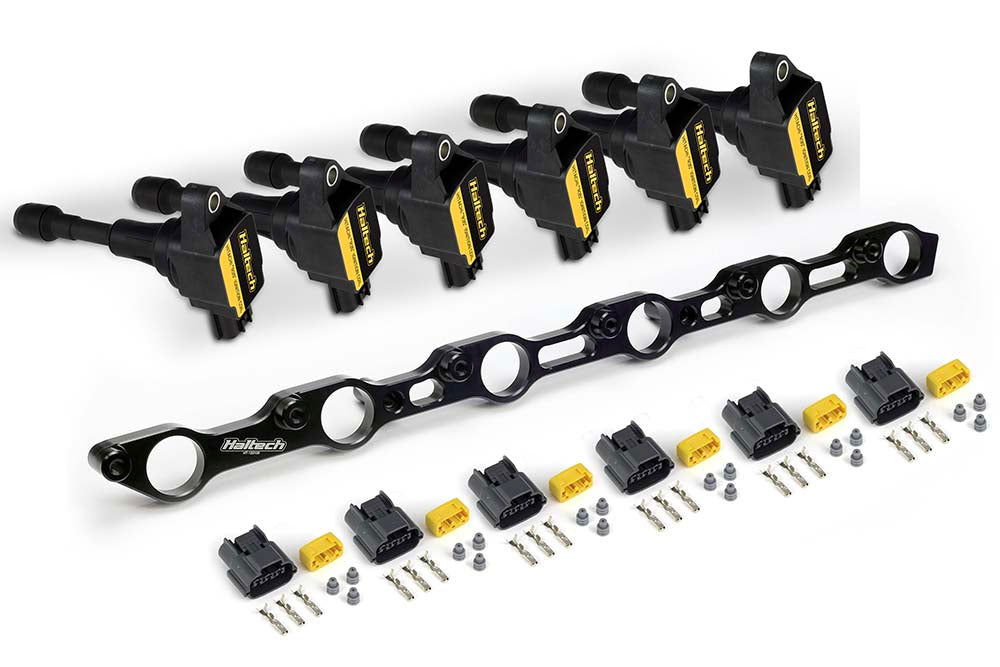 Haltech R35 Coil Bracket Kit for Toyota JZ- Includes bracket , coils and connectors