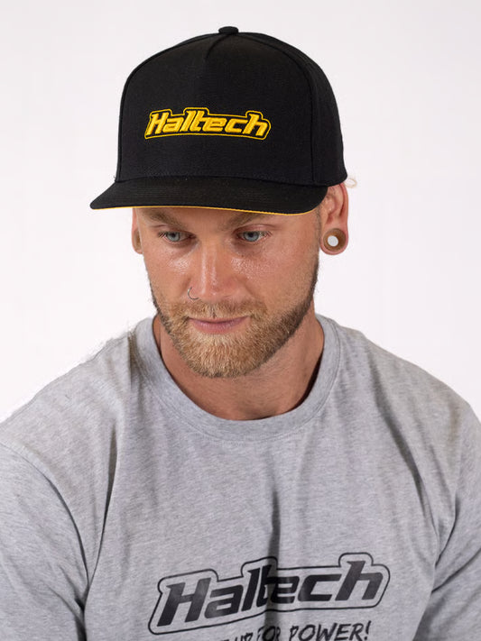 Haltech Snapback Cap - Black & Yellow