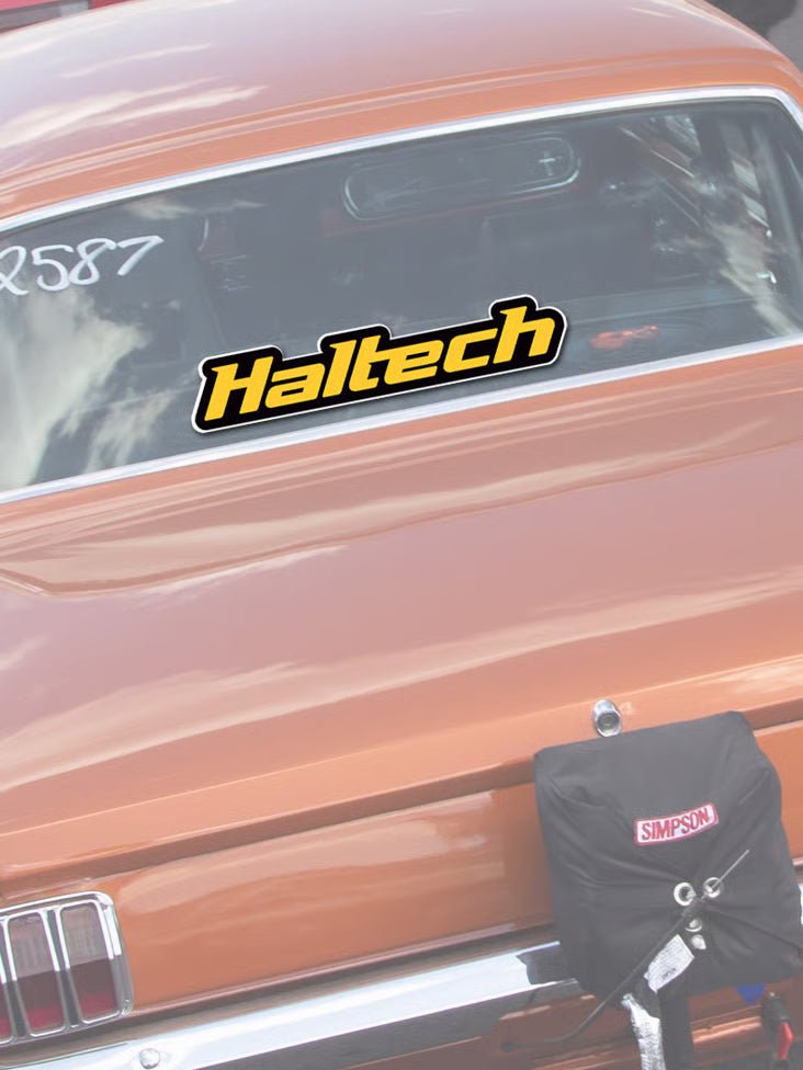 Haltech Sticker 280mm / 11" - Yellow Size: 280mm (11")