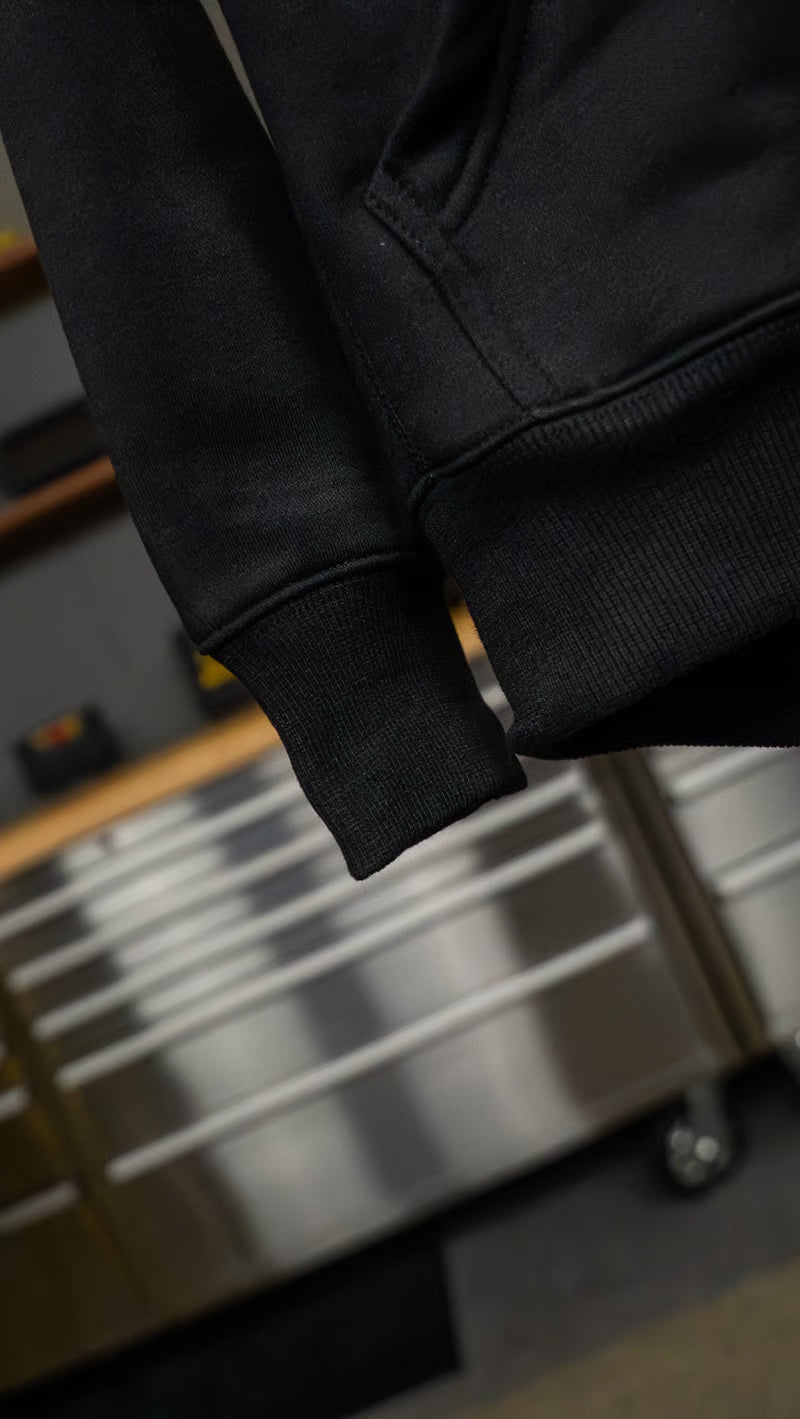 Haltech Classic Hoodie - Black & White - XL