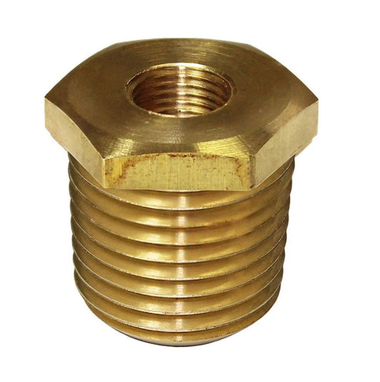 Haltech Adaptor - Brass 1/8"NPTF to 3/8"NPTF Length: 20mm