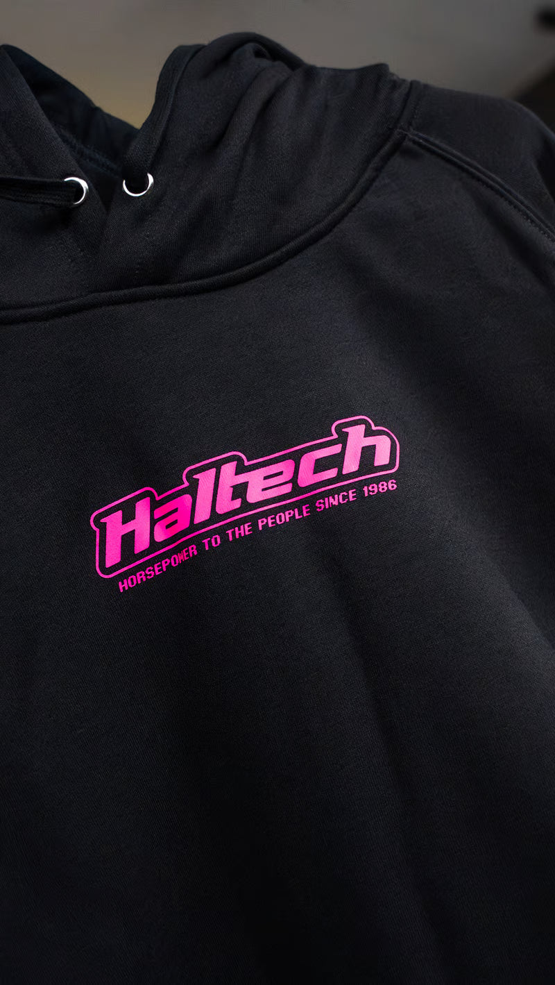 Haltech Classic Hoodie - Black & Pink - S