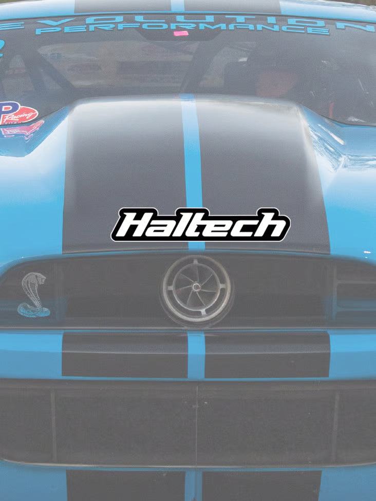 Haltech Sticker 400mm - Black & White Size: 400mm (16")