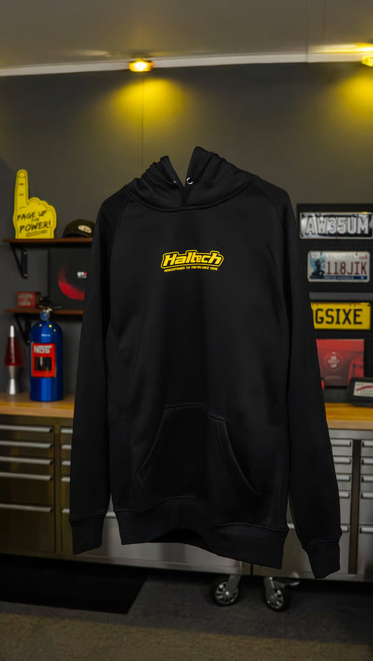 Haltech Classic Hoodie - Black & Yellow - 3XL