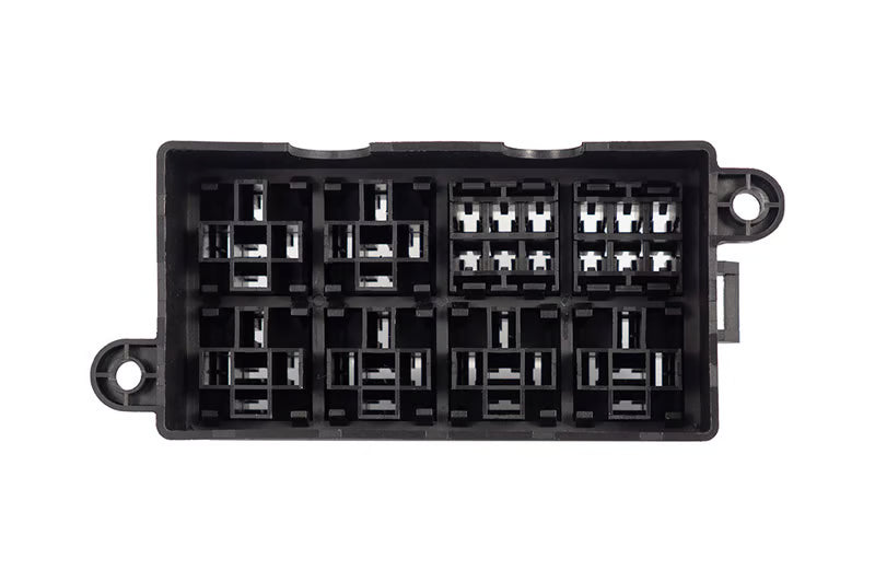 Haltech 6 Circuit Haltech Fuse Box with Lid and all required pins