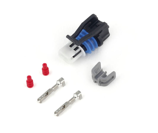 Haltech Plug and Pins Only - Delphi 2 Pin GM style Air temp (Grey)