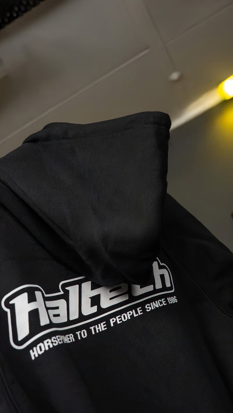 Haltech Classic Hoodie - Black & White - 3XL
