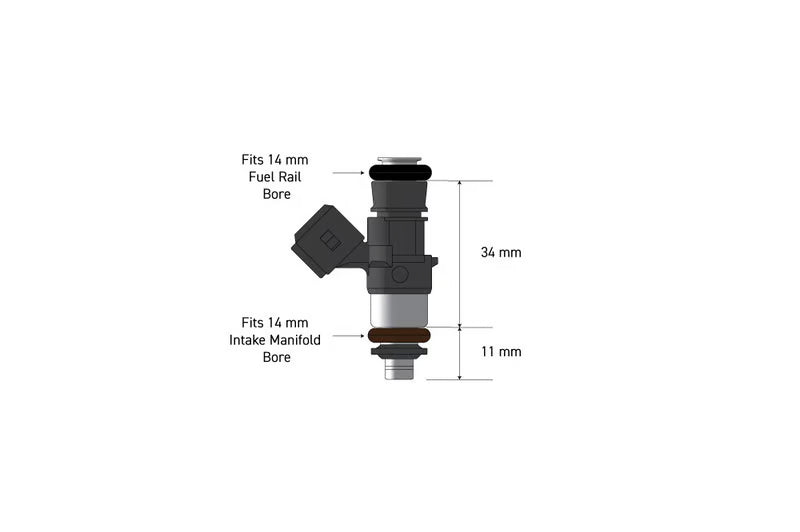 Haltech Bosch 1462cc injectors - Flowmatched set of 6 (0280158333)