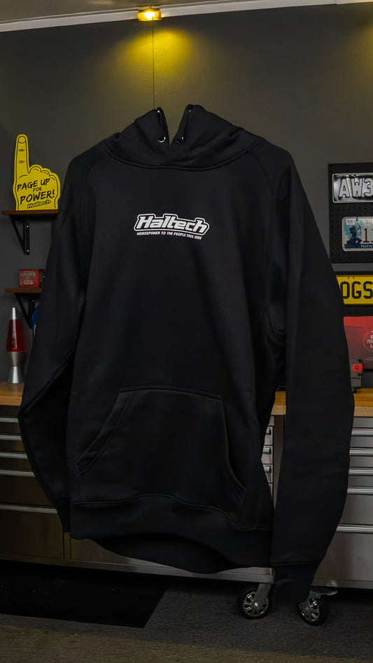 Haltech Classic Hoodie - Black & White - L