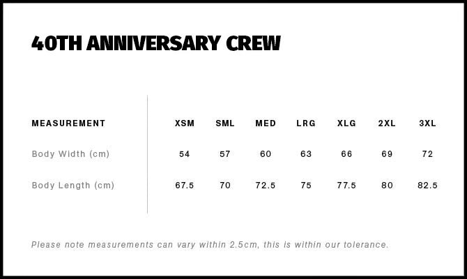 Haltech 40th Anniversary Crew Neck - XL