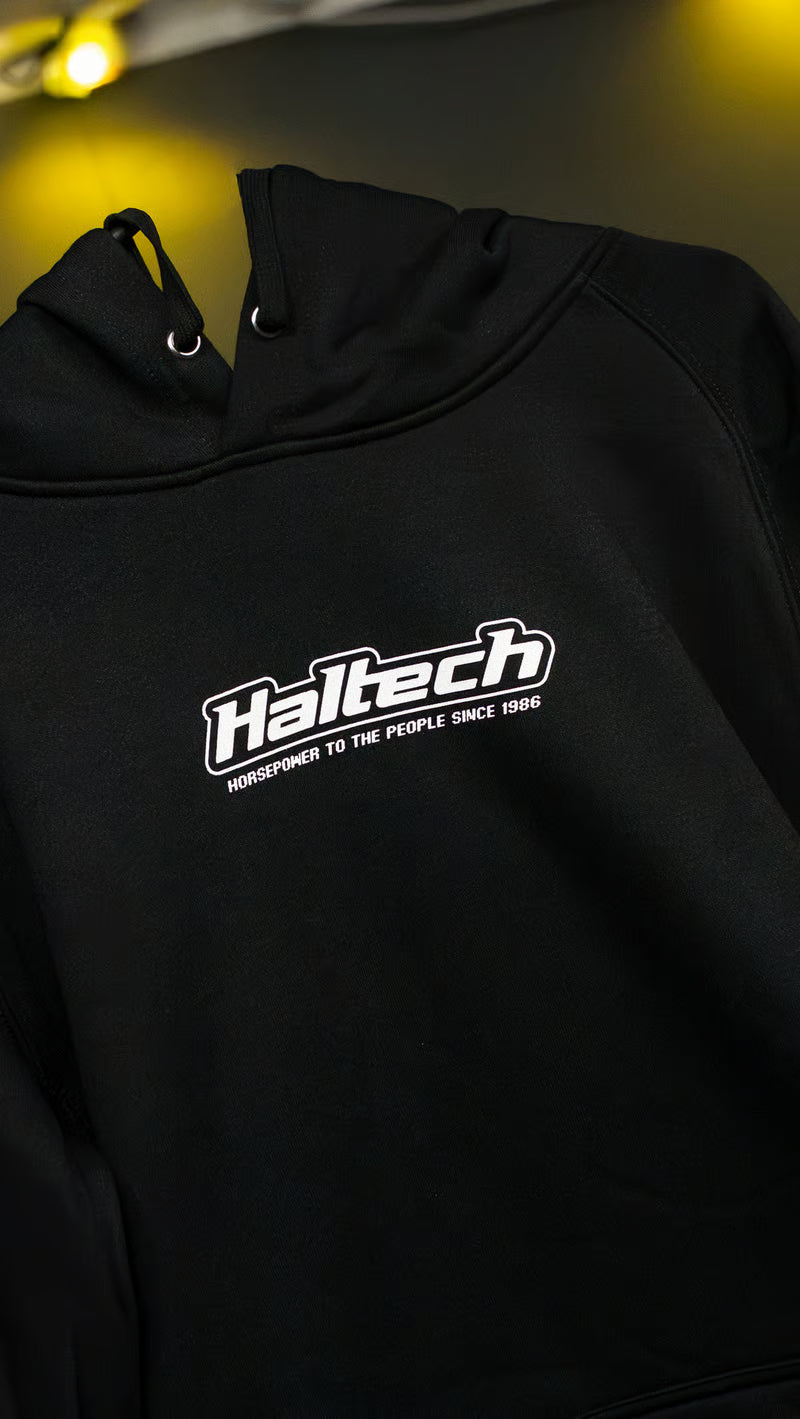 Haltech Classic Hoodie - Black & White - 2XL
